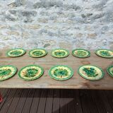 Sarreguemines dessert plate set