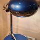 Lamp chrome and blue metal