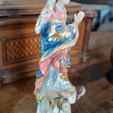 Antique small wooden sculpture, Immaculate Virgin, South America, 19th century