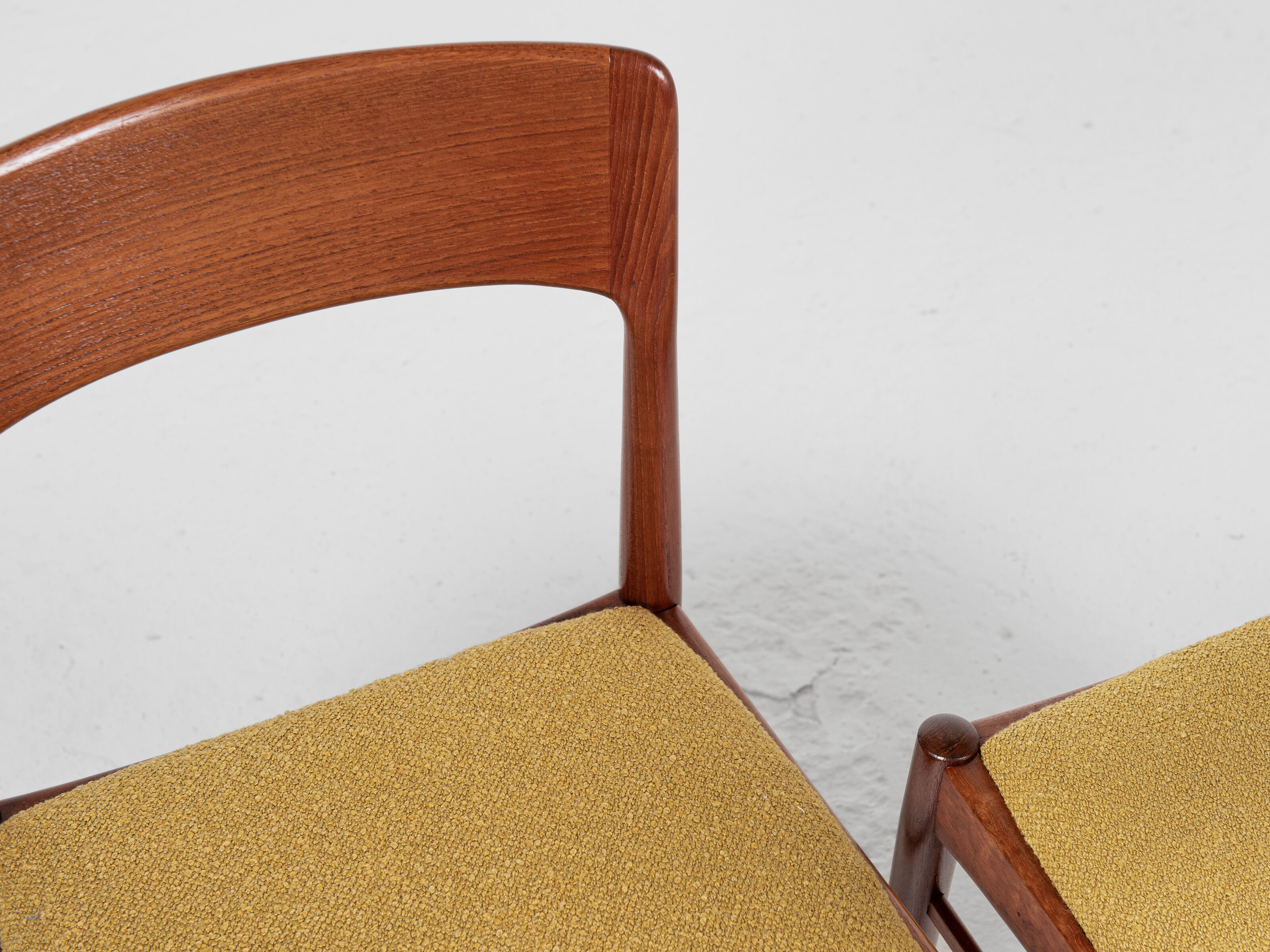 4 dining chairs in teak by Henning Kjaernulf for Korup Stolefabrik 1960s