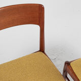4 dining chairs in teak by Henning Kjaernulf for Korup Stolefabrik 1960s
