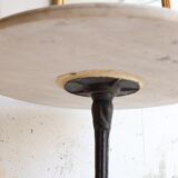 White marble bistro table