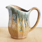 Art Nouveau inspired pitcher in flamed stoneware in the Denbac Rambervillers style