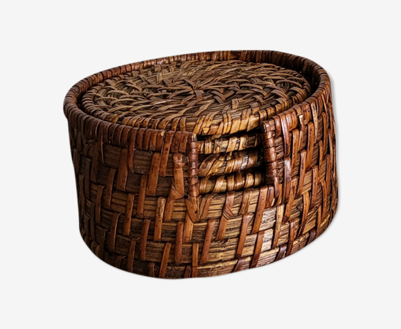 Dessous de verres en rotin