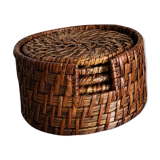 Rattan coasters