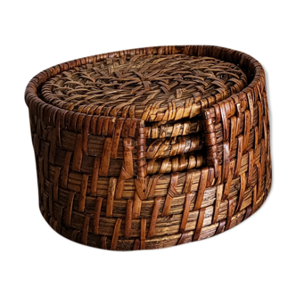 Rattan coasters