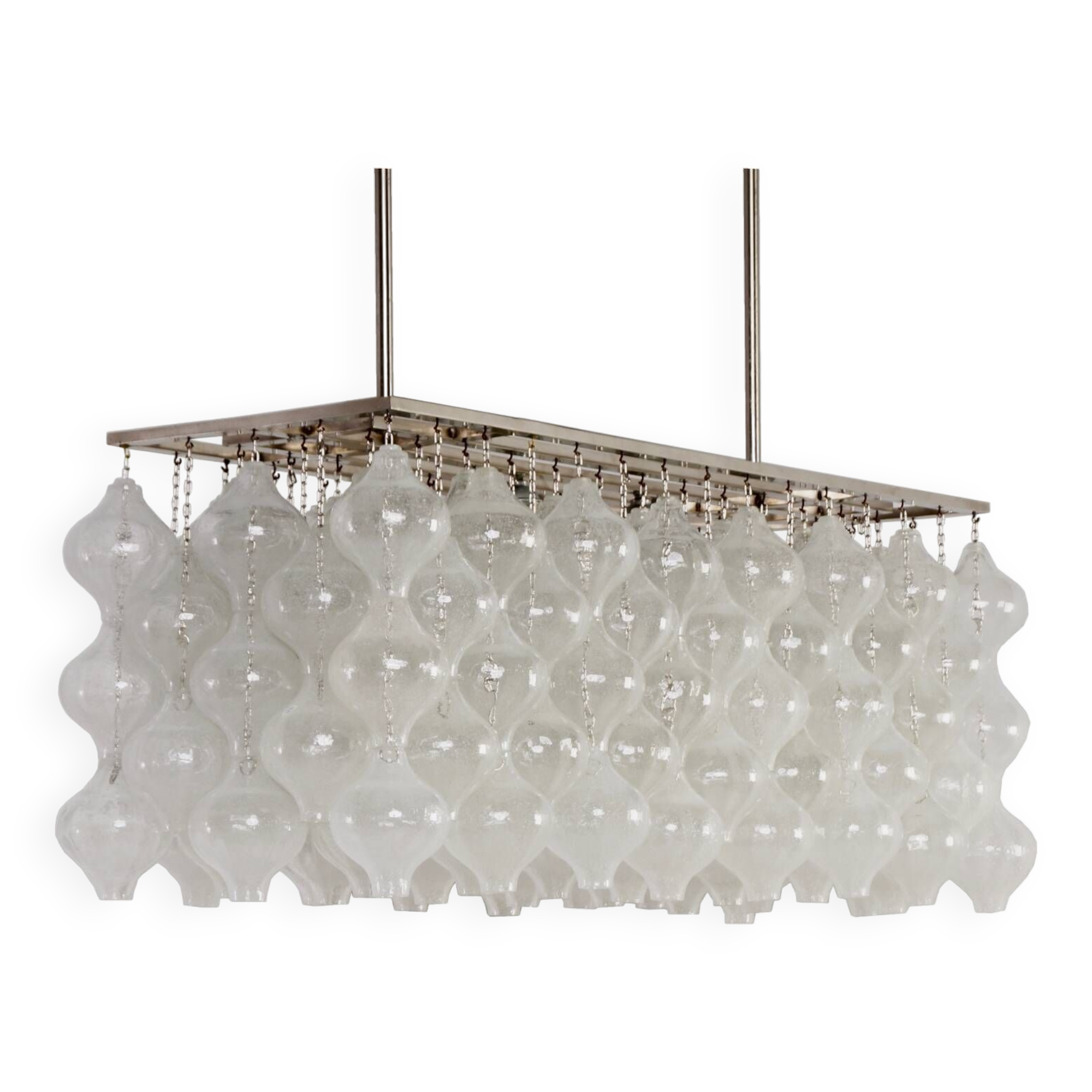 Tulipan Pendant Lamp with 162 Glass Elements, Austria 1960s | Unique Object