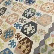 9x11 Geomtric Rare Style Luxury Kilim Rug, Large Area Vintage Kilim Rug