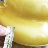 Ceiling lamp in yellow opaline 70s