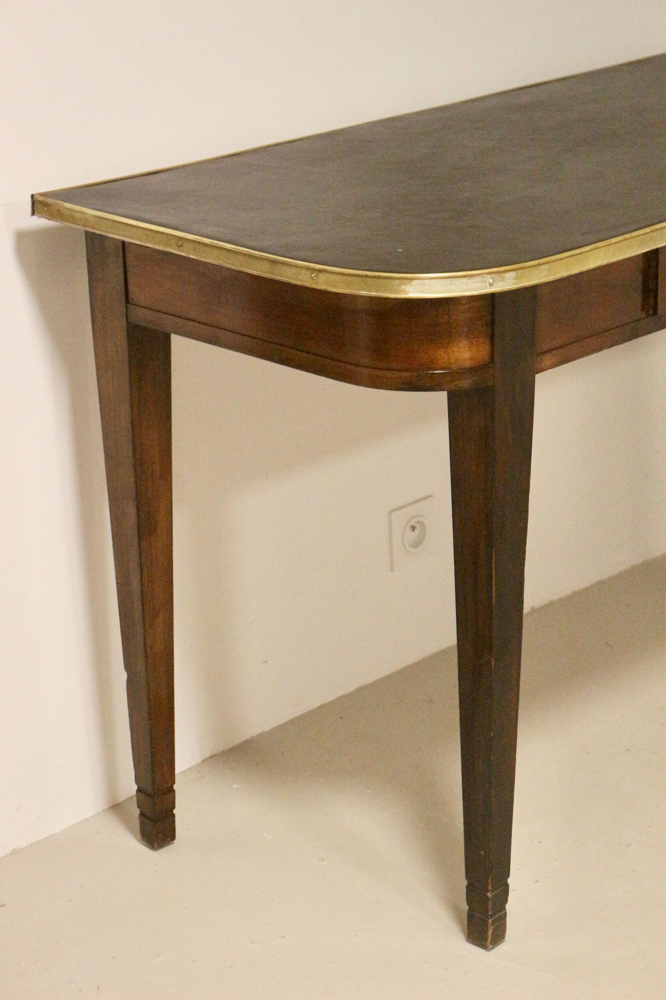 Console or half-moon desk with drawer