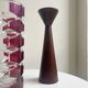 Luminarc vase with burgundy geometric patterns, France 1970