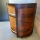 Art Deco rotating round bar in two-tone wood
