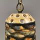 A stunning ceramic hanging lamp with exquisite details. Denmark 1970s