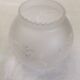 Tulipe globe verre gravé lampe suspension lustre applique