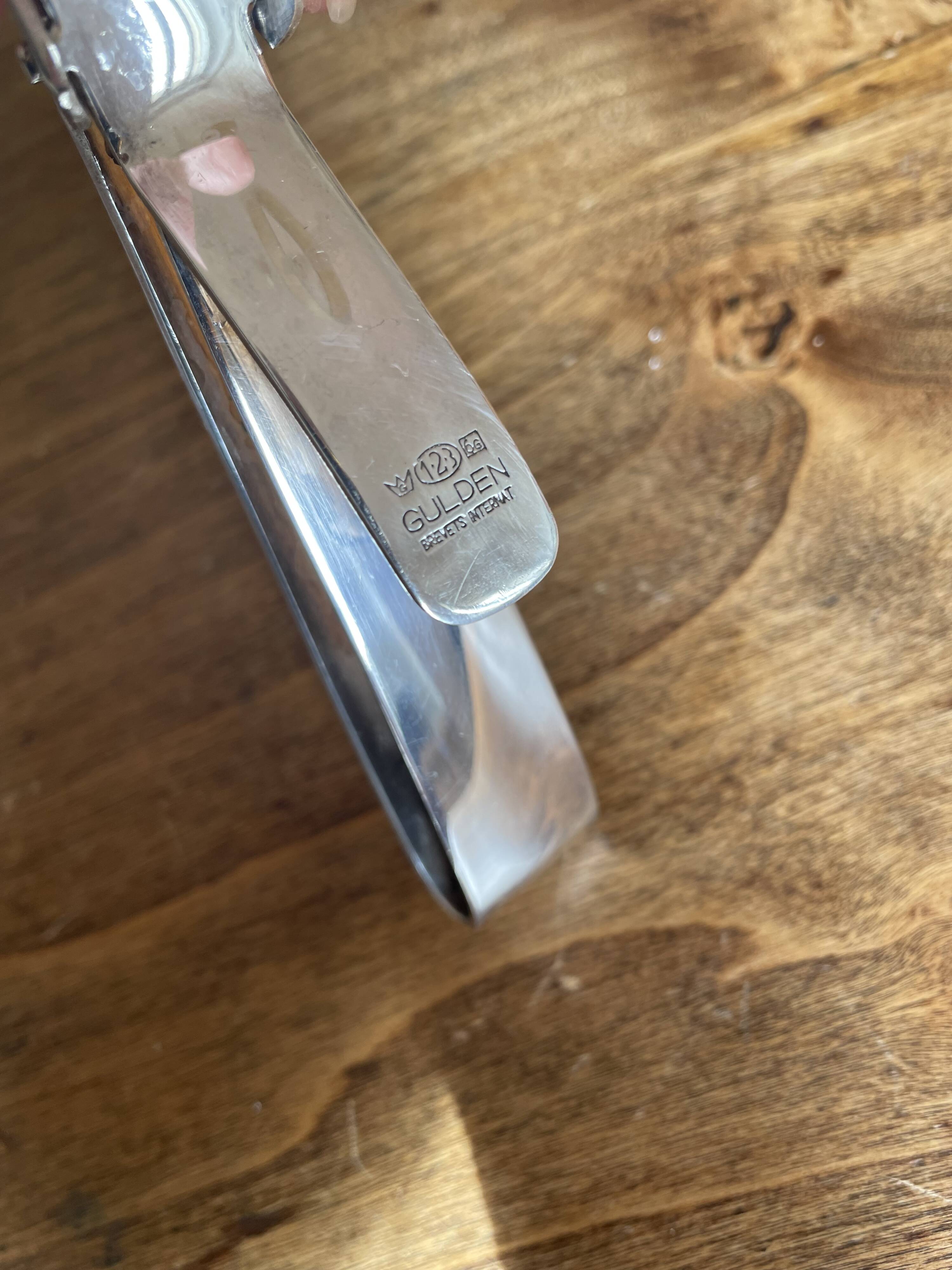 Cutlery, silver-plated serving tongs - vintage Gulden