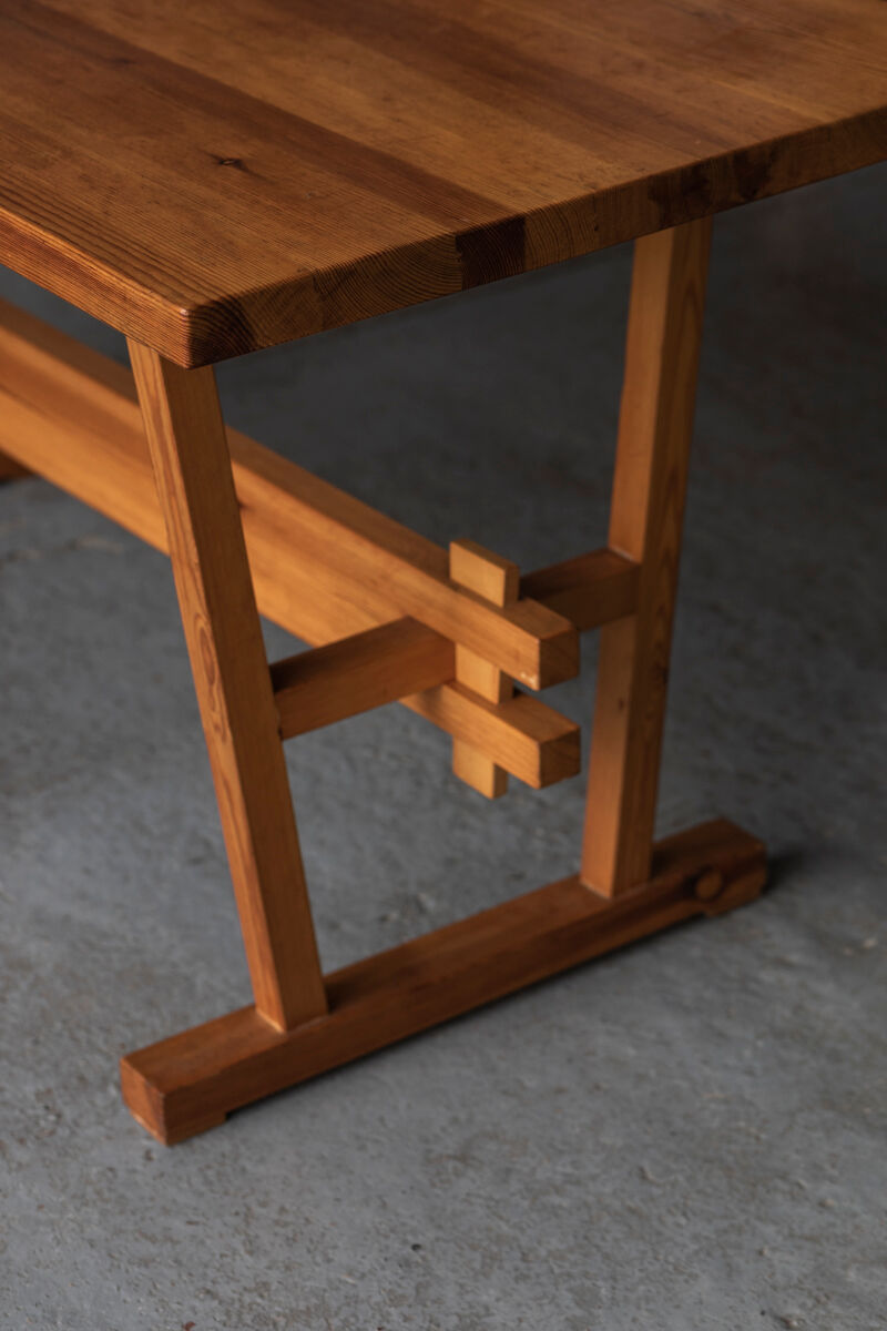 Dining set of 3 in solid oregon pine