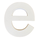 Lettre d’enseigne en bois « e »