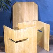 1960s travertine side table