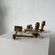 Pair of brass wall lights with articulated arms from the 70s