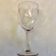 Set of 6 old glass carved Crystal