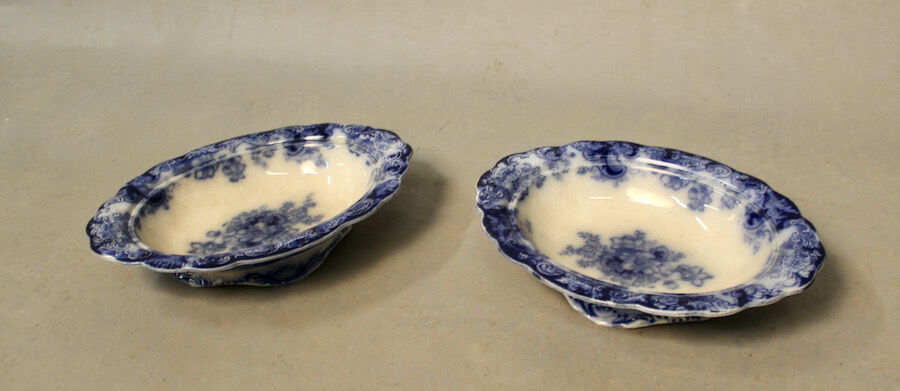 Pair Of Vegetable Growers Alfred Meakin England Royal Semi Porcelain