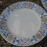 7 Dessert Plates Sarreguemines REVAL 70''