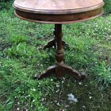 Solid teak oval table