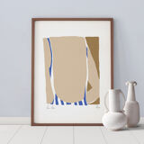 Framed female figure giclee art print 50x70cm