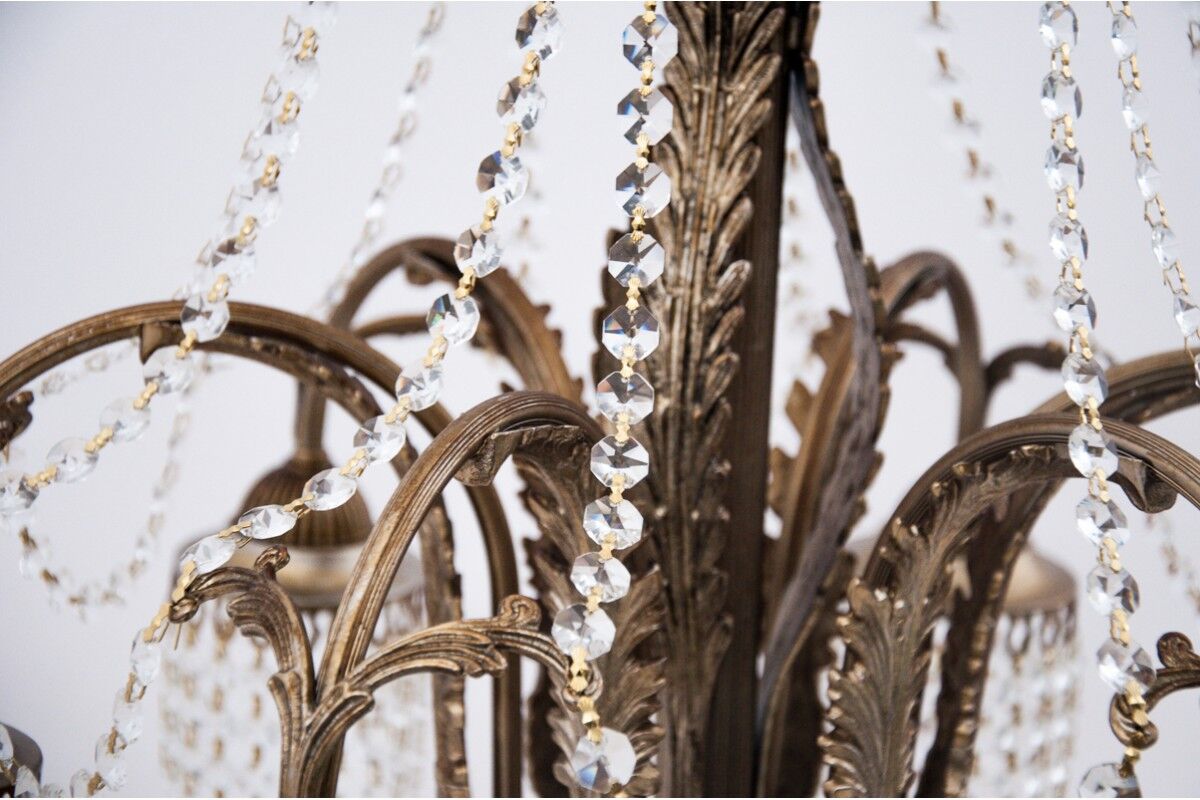 Crystal chandelier, France, 1940s