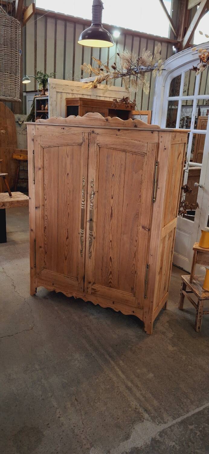 Antique fir wardrobe