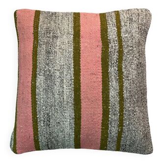 Housse de coussin kilim vintage, 40 x 40 cm