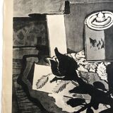 Original lithographed poster exhibition George Braque, Orangerie des Tuileries, 1952