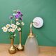 Vintage frosted glass tulip wall light