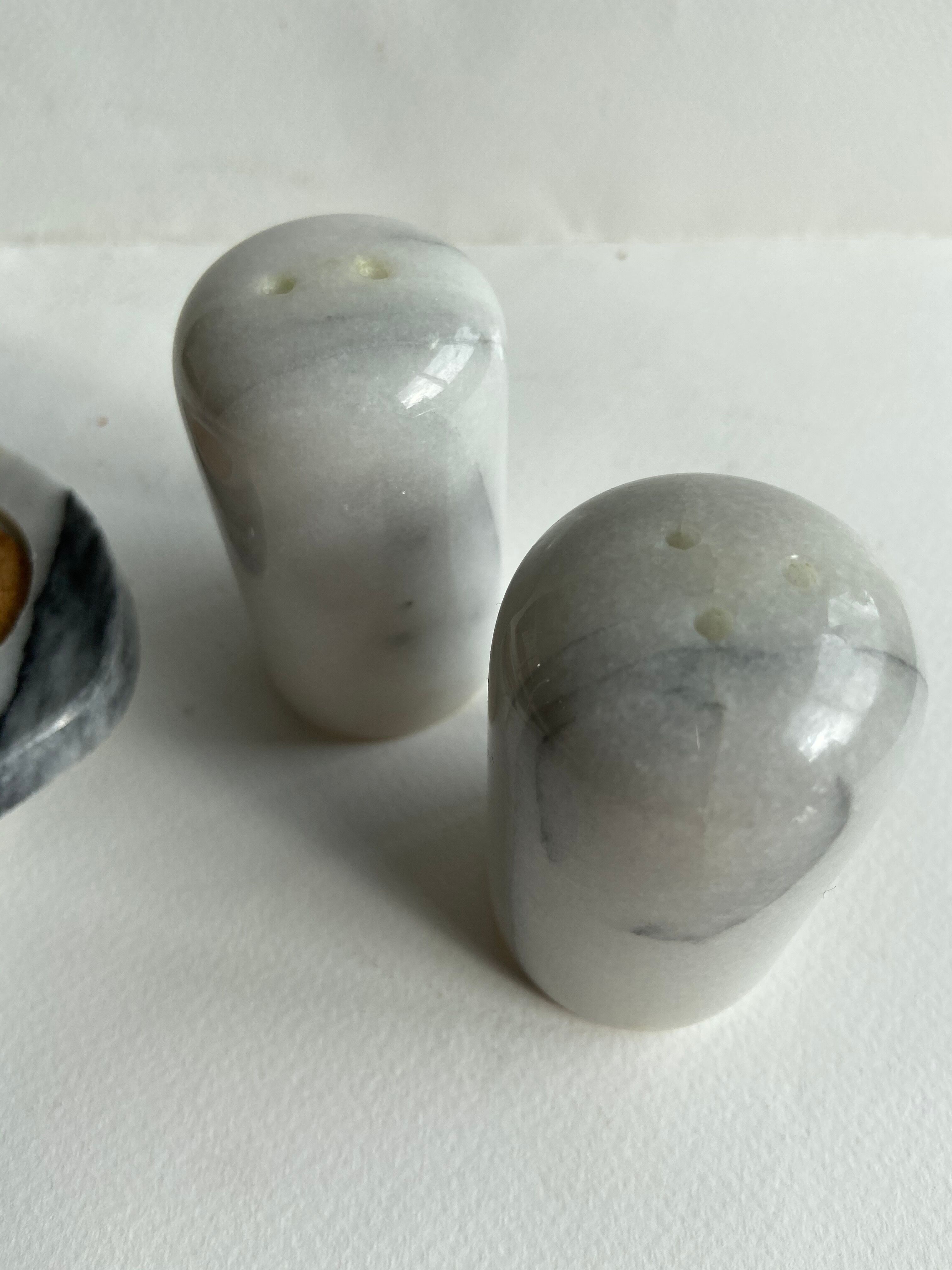 Marble salt and pepper shaker