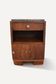 Art Deco side table in wood and marble – 1930s – bedside table