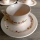 6 tasses et sous-tasses rose modèle Betty faïenc. de Longwy 1930