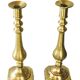 Large antique bronze candelabras. Unique pair. Candle holders.