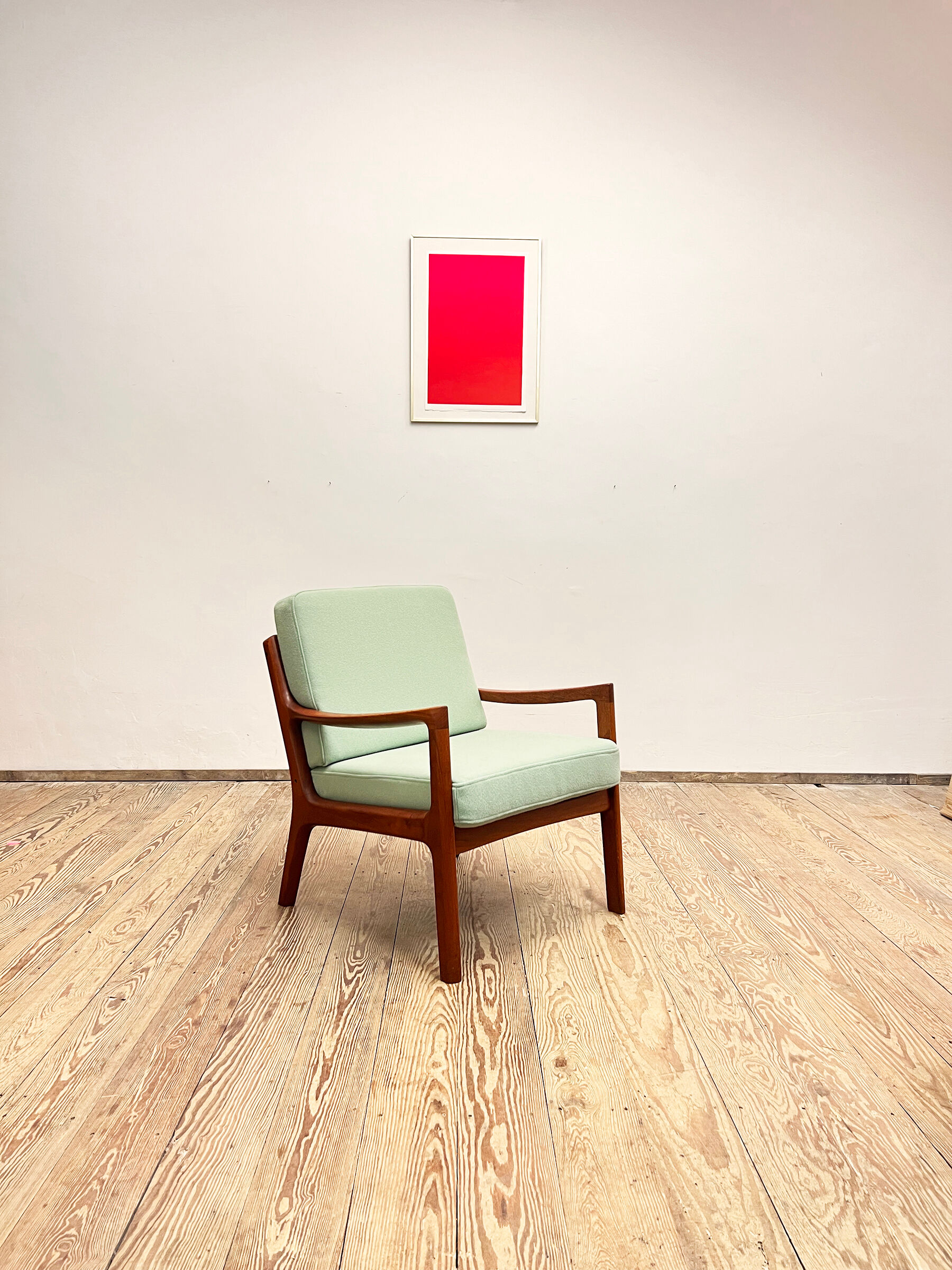 Teak armchair or easy chair by Ole Wanscher for France & Son, Mid Century Modern Danish Design, 1950er