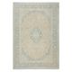 One of a kind Hand-knotted Turkish Area Rug. Vintage Beige Large Carpet for Rustic, Country & Farmhouse Decor