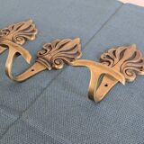 Patère en bronze, décor palmette Art déco, XXe siècle – 3 disponibles