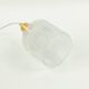 Scandinavian Glass & Brass Pendant Light by Fagerlund for Orrefors, 1960s