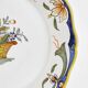 Rouen decor plate with flower basket