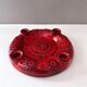 Vintage ceramic advent wreath, candle holder, 70's christmas