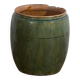 Ancient emerald green enamelled jar (circa 1820) #2