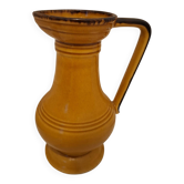 Glazed ceramic pitcher or vase signed