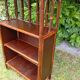 Bamboo wicker bookshelf