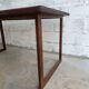 bureau anglais bois cuir et acier recyclé