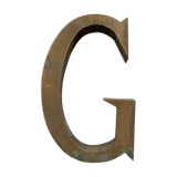 Old sign letter G