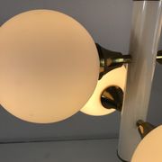 Lustre Kaiser Pop Art 4 boules opaline, 1960s