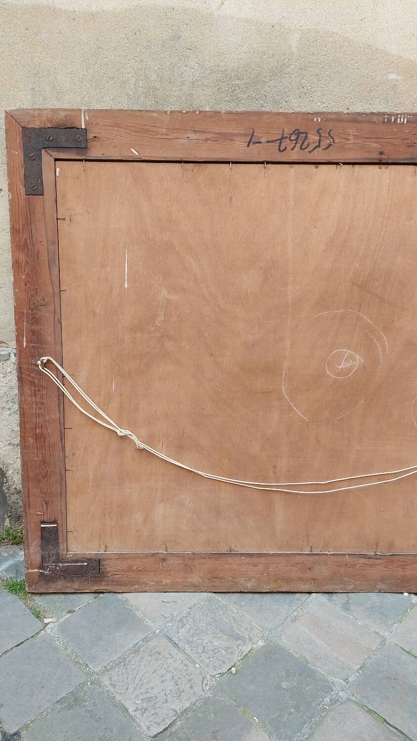 Large antique mountain painting